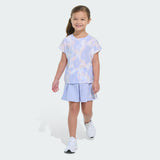 Kids' adidas Two-Piece Printed Sleeveless Box Tee and French Terry Skort Set