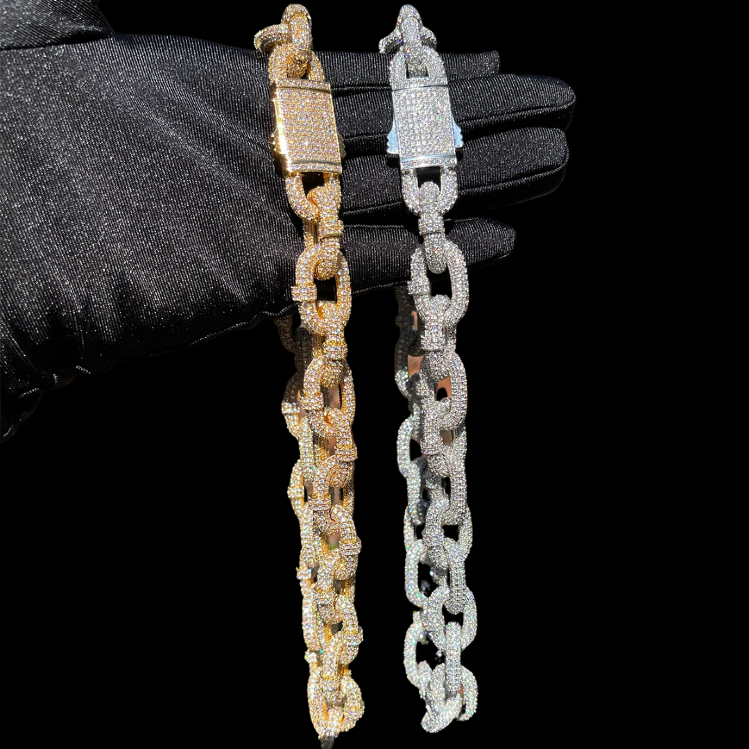 20MM Ultra Luxury Fully Iced Out Diamond Necklace Chain