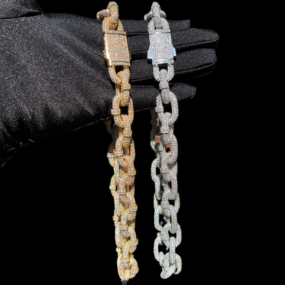 20MM Ultra Luxury Fully Iced Out Diamond Necklace Chain