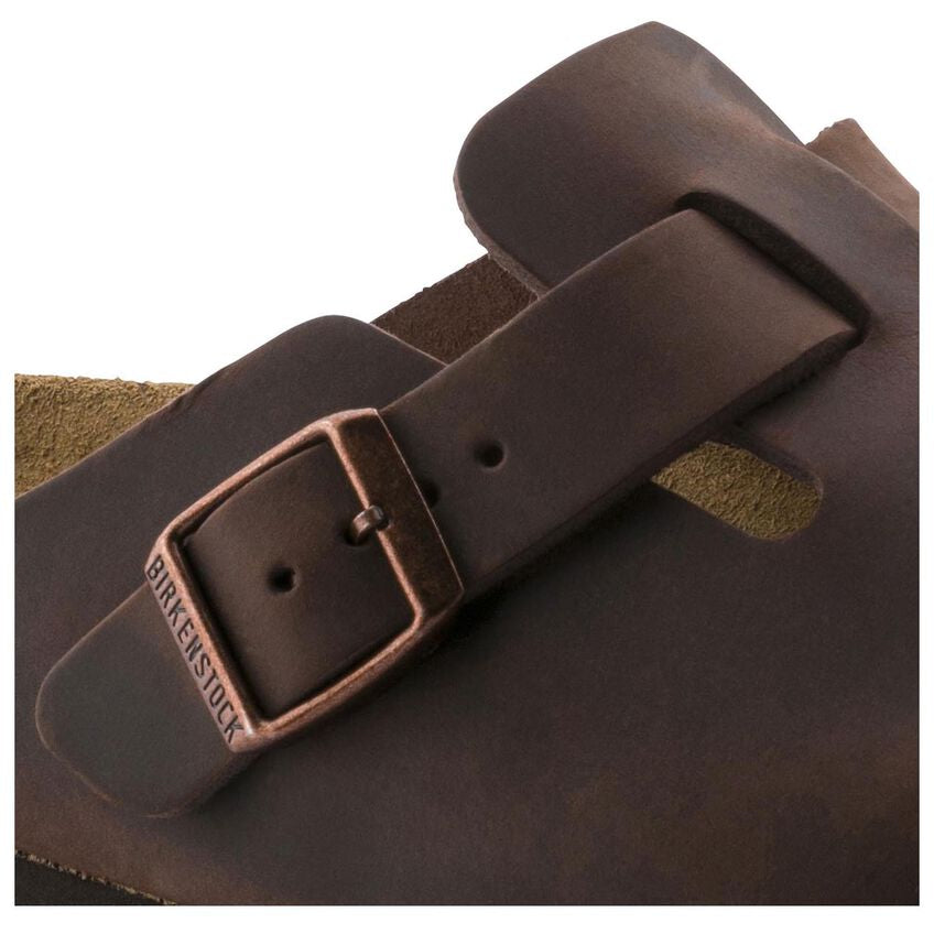Unisex Boston Soft Footbed Oiled Leather Habana Regular/Wide