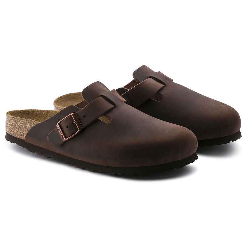 Unisex Boston Soft Footbed Oiled Leather Habana Regular/Wide