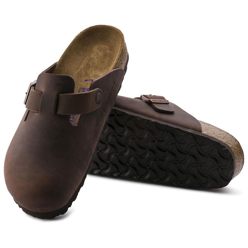 Unisex Boston Soft Footbed Oiled Leather Habana Regular/Wide