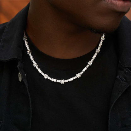 Gem Stationed Tennis Chain