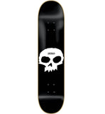 Zero Single Skull Skateboard Deck - 8.0" Black/White