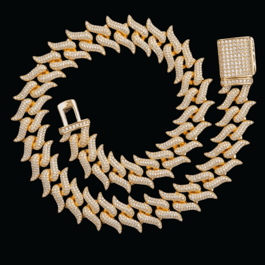 18MM Cuban Link Iced Out Diamond Necklace Chain