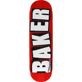 Baker Brand Logo Skateboard Deck - 8.5″ Red/White