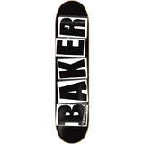 Baker Brand Logo Skateboard Deck - 8.0" Black/White