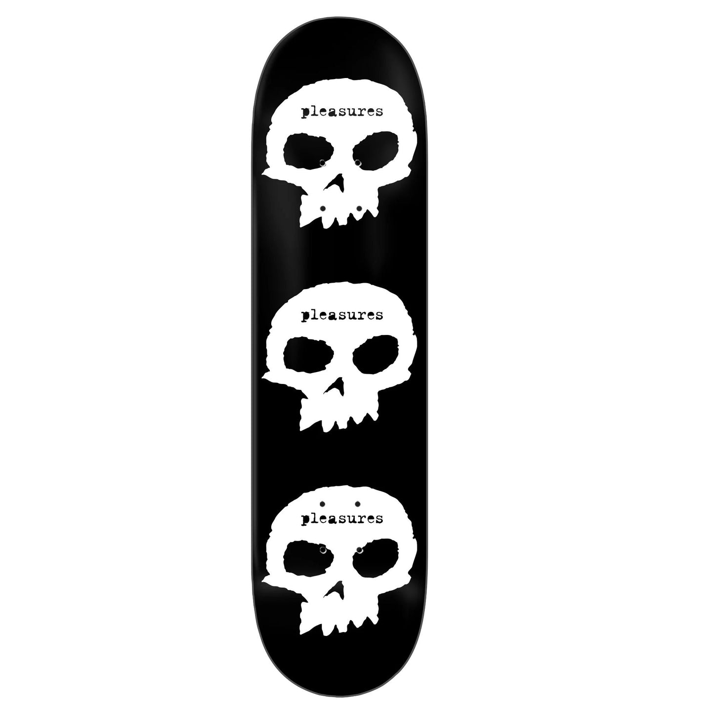 Zero Pleasures Skulls Skateboard Deck -  8.25″