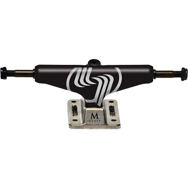 Silver M-Class Hollow Skateboard Trucks 7.75″ - Black/Silver (Set of 2)