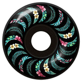 Spitfire Wheels F4 Floral Classic 55mm 99a - Black (Set of 4)
