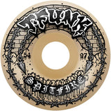 Spitfire Wheels Funkhouser F4 Radial Full Raw 54mm 97a - Natural (Set of 4)