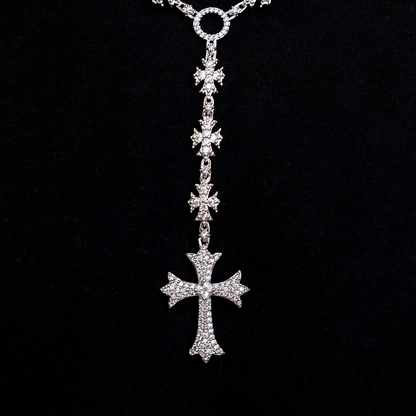 Flared Cross Rosary Chain