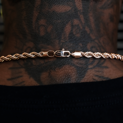 Rope Chain in Rose Gold- 6mm