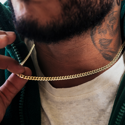 Cuban Link Chain in Yellow Gold - 5mm