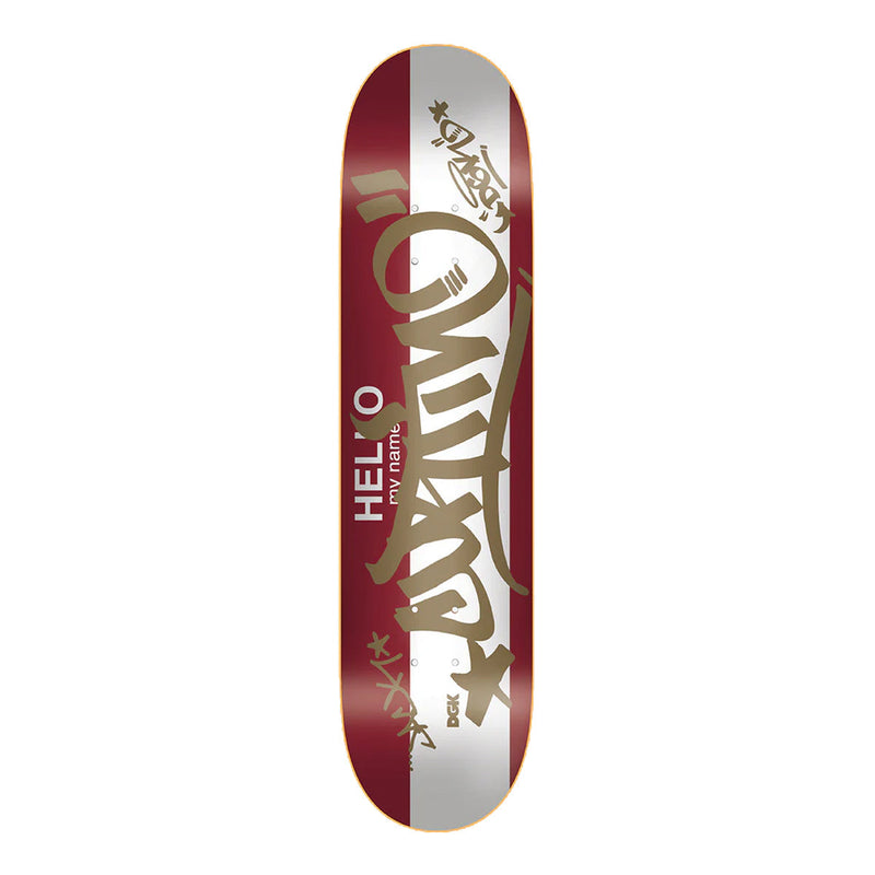DGK Skateboard Deck Jack Curtin Hello 8.1" x 31.85"
