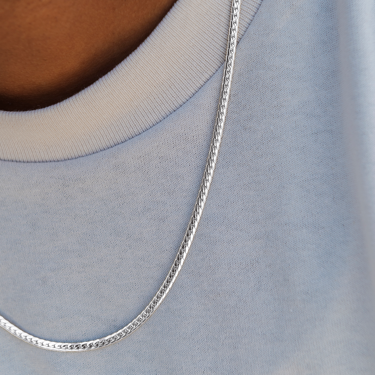 South Beach Cuban™ Chain in White Gold - 3mm