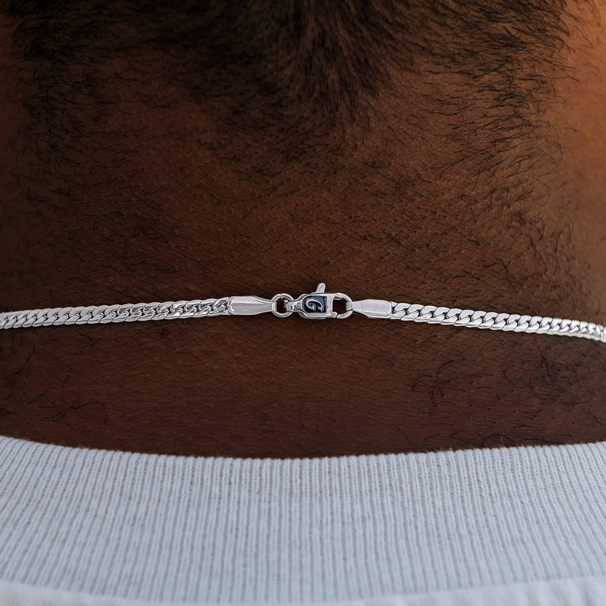 South Beach Cuban™ Chain in White Gold - 3mm