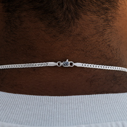 South Beach Cuban™ Chain in White Gold - 3mm