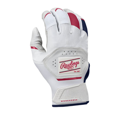 2025 Rawlings Workhorse Adult Baseball Batting Gloves - WH25BG