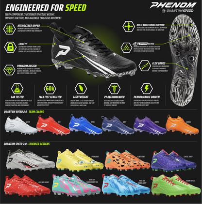 Warhawk Football Cleats Quantum Speed 2.0 by Phenom Elite