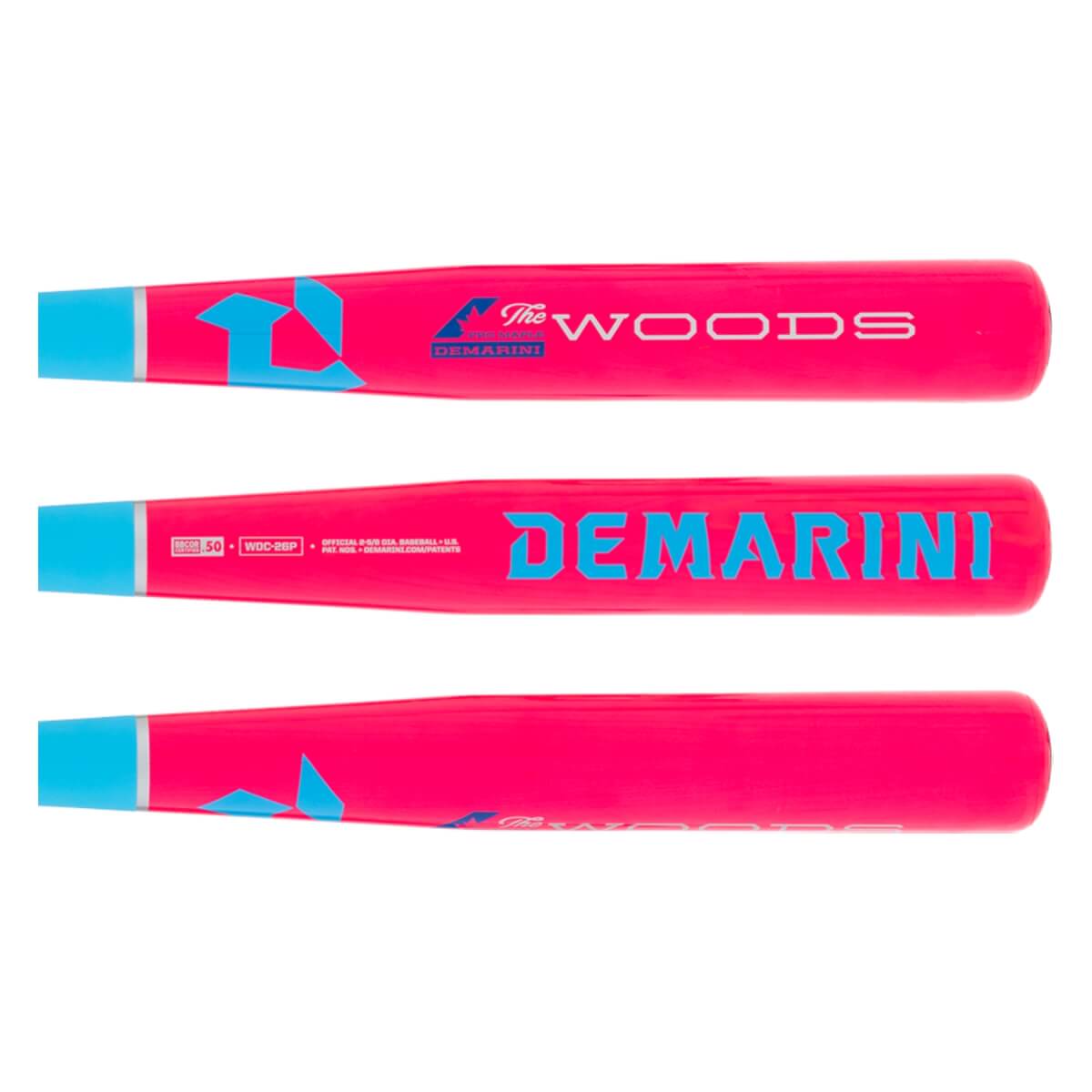 2026 DeMarini The Woods Pink BBCOR Composite Baseball Bat - (WBD2640010)