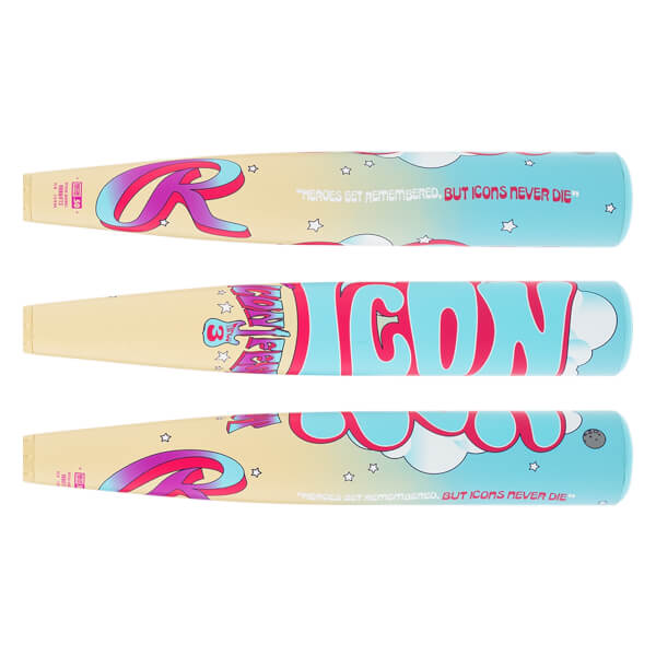 2027 Rawlings ICON FEST BBCOR Baseball Bat (-3) – Balanced Composite Bat for High School &amp; College Players