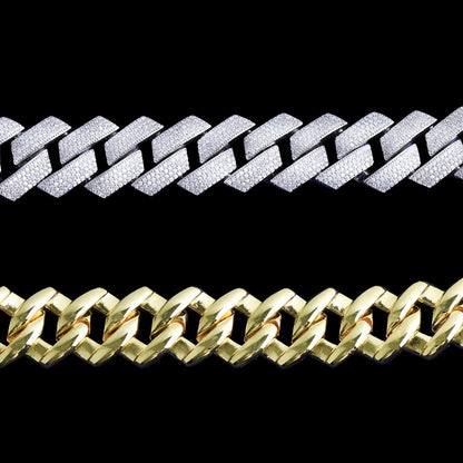 NEW | 22MM Precision Cut Iced Out Diamond Necklace Chain