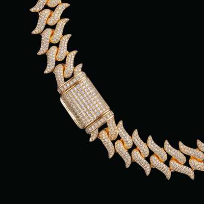 18MM Cuban Link Iced Out Diamond Necklace Chain