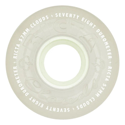 Ricta Clouds Wheels 57mm 78a - Aqua Glow In The Dark (Set)