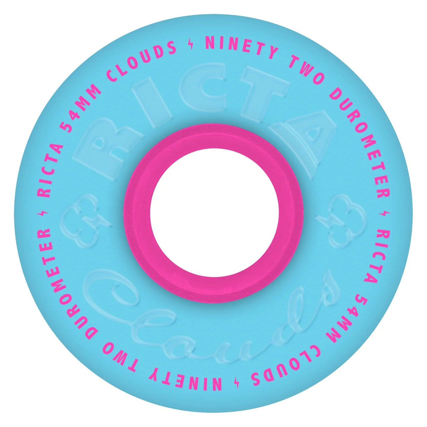 Ricta Clouds Wheels 54mm 92a - Blue/Pink (Set)
