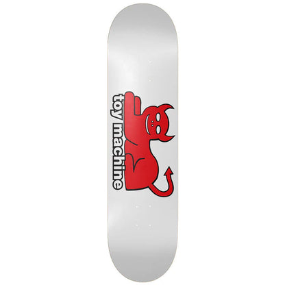 Toy Machine Skateboard Deck Devil Cat White 8.75" x 32.75"