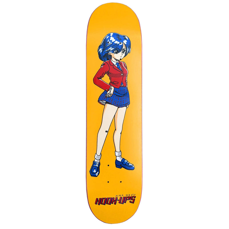 Hook Ups Skateboard Deck 30 Year Anniversary OG School Girl 7.5" x 31"