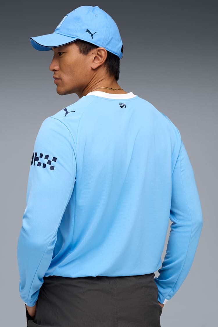 Puma Manchester City Men's Replica Home Long Sleeve Jersey 25/26