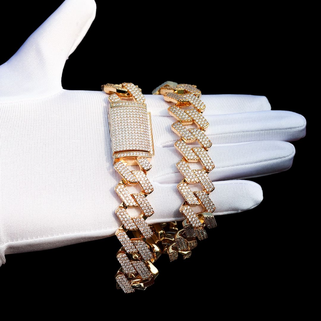 20MM VVS Special Clasp Iced Out Diamond Necklace Chain