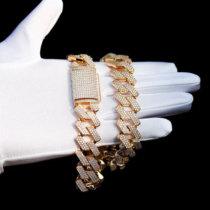 20MM VVS Special Clasp Iced Out Diamond Necklace Chain