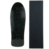 Moose Old School Deck 10" x 30" Stained Black with Griptape