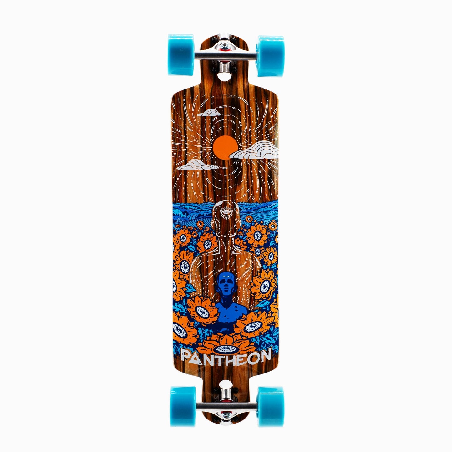 Pantheon Trip Fields Longboard Complete - 33.25"
