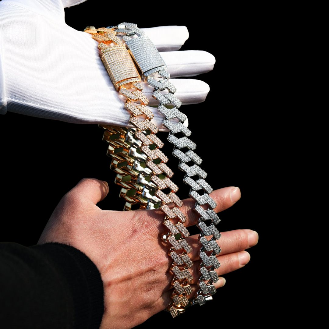 20MM VVS Special Clasp Iced Out Diamond Necklace Chain