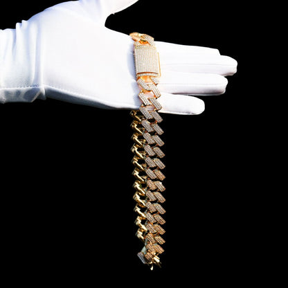 20MM VVS Special Clasp Iced Out Diamond Necklace Chain