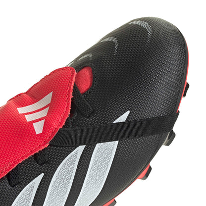 adidas Youth Predator Club Fold-Over Tongue Elastic Laces Firm/Multi Ground Soccer Cleats