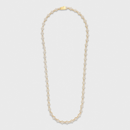 Honeycomb Tennis Chain (Gold) - 6.5mm