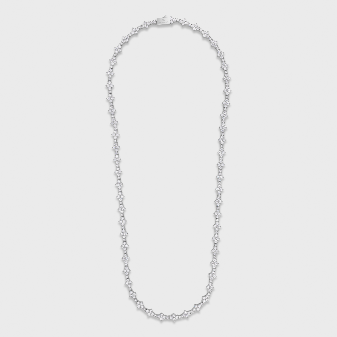 Honeycomb Tennis Chain (Silver) - 6.5mm