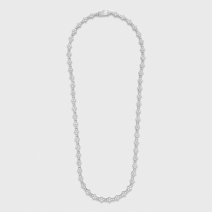 Honeycomb Tennis Chain (Silver) - 6.5mm