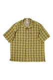 Mens Plaid Short Sleeve Button Up