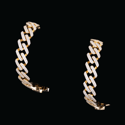 14MM Miami Cuban Link Iced Out Diamond Necklace Chain