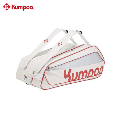 Kumpoo Badminton Bag- KB-591 [9 PK] (White/Red)