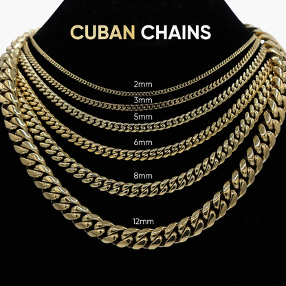 Miami Cuban Link Chain in Rose Gold- 8mm
