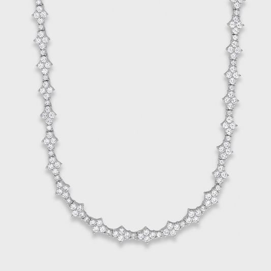 Honeycomb Tennis Chain (Silver) - 6.5mm