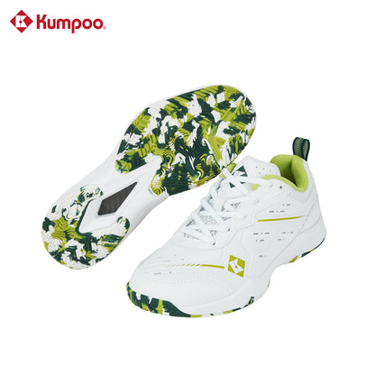 Kumpoo KH-E317 Badminton Shoe (White/Green)