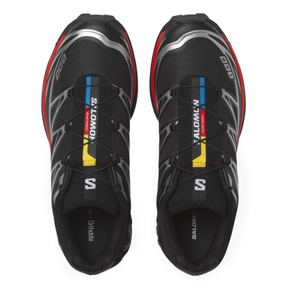 Salomon Men's XT-6 Black/Fiery Red/Footwear Silver